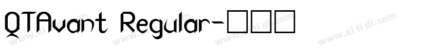 QTAvant Regular字体转换 QTAvant Regular字体转换